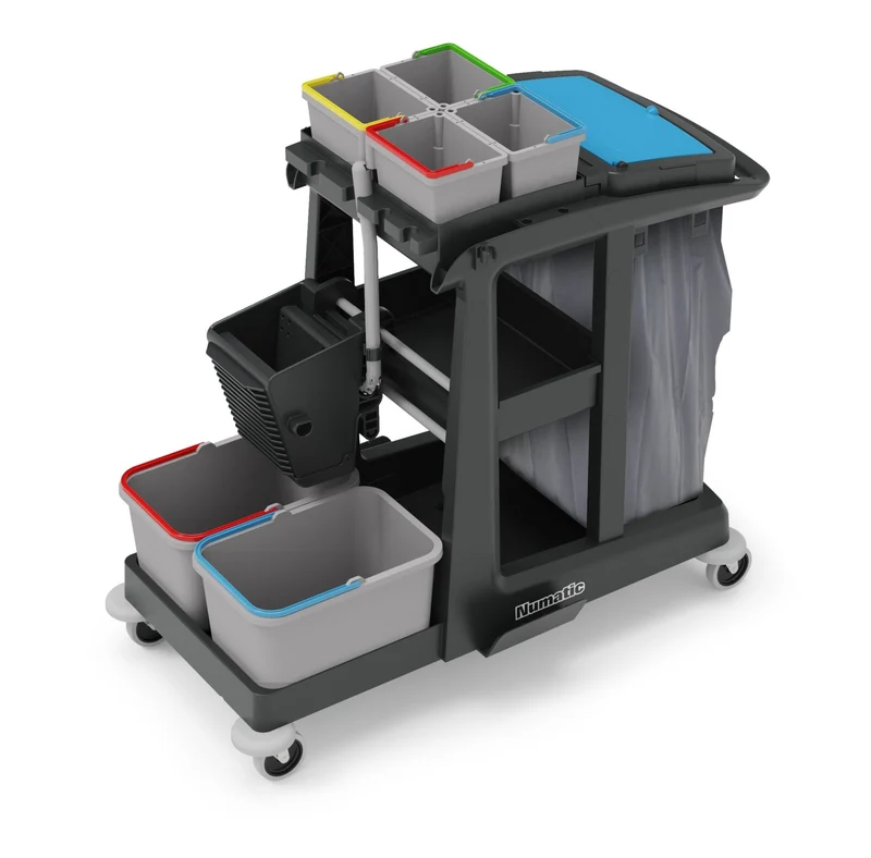 Chariot de ménage ECO-Matic 3 + top Kit SRK21 et SRK16 inclus