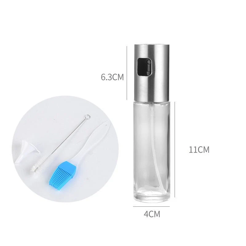 Stainless Steel Cooking Oil Spray Bottle with Measurement Scale