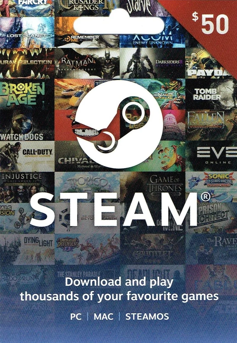 Steam $50 Gift Card