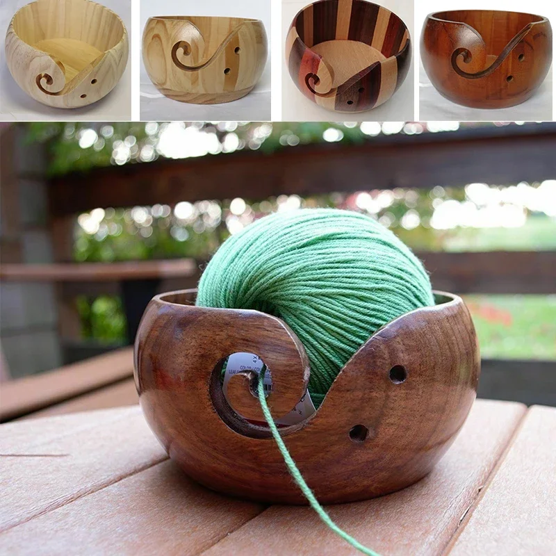 Bol en Bois pour Bobines de Fil