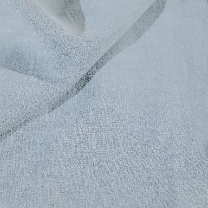 Tissu au mètre lin bleu ciel