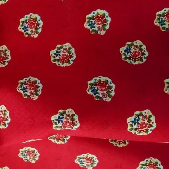 Tissu au mètre "Maianenco" rouge