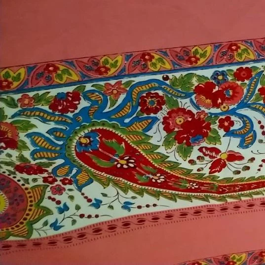Tissu au mètre "bandes Maianenco" rose