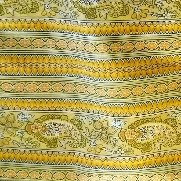 Tissu au mètre "bandes Bonis" jaune