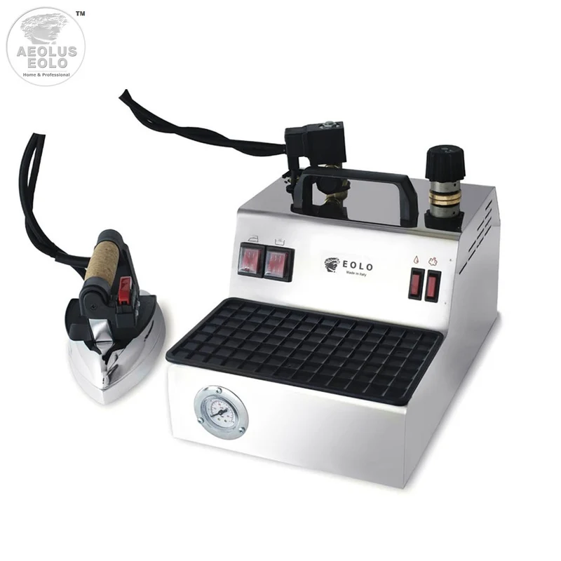 Sistema stirante professionale GV08 INOX con Caldaia in Rame a Risparmio energetico e Resistenza esterna anticalcare (2,4 L) Made in Italy Garanzia 5 anni