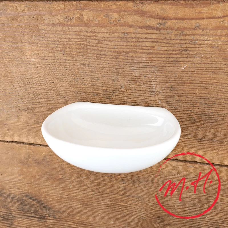 Porte-savon mural en porcelaine