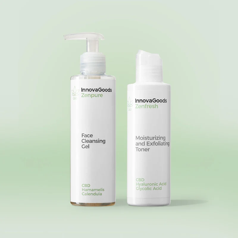 Pack Dúo de Limpieza Facial CBD InnovaGoods