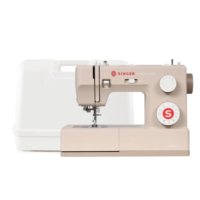 SINGER® Heavy Duty 4523™ Next Evolution Beige Sewing Machine & Hard Case Bundle