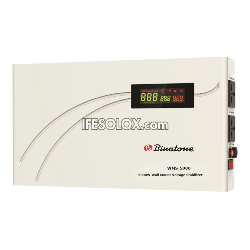 Binatone WMS-5000 5000Watts Wall-Mounted Digital Voltage Stabilizer - Brand New