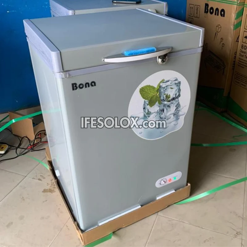 BONA 118-Liters Solar Chest Deep Freezer (BD-001) with AC and DC input - Brand New