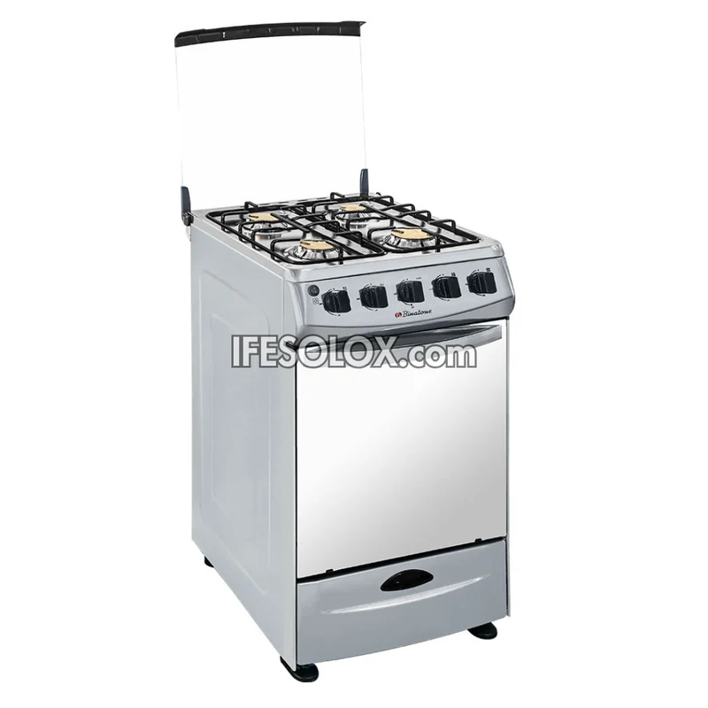 Binatone FGC-503SS 50x50 Standard Oven Gas Cooker with 4 Gas Burners - Brand New