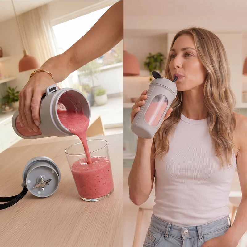 Batidora de Vaso Individual Portátil Recargable Wellsy InnovaGoods