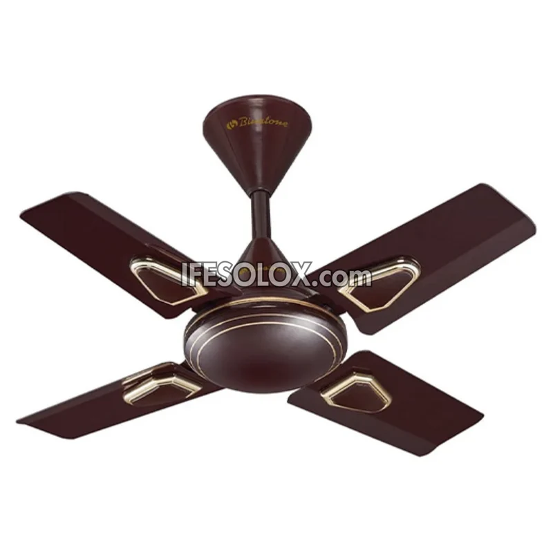 Binatone CF-2476 24" Ceiling Fan with 5 Speed buttons, 4 Rust-free Aluminum Blades (Brown) - Brand New