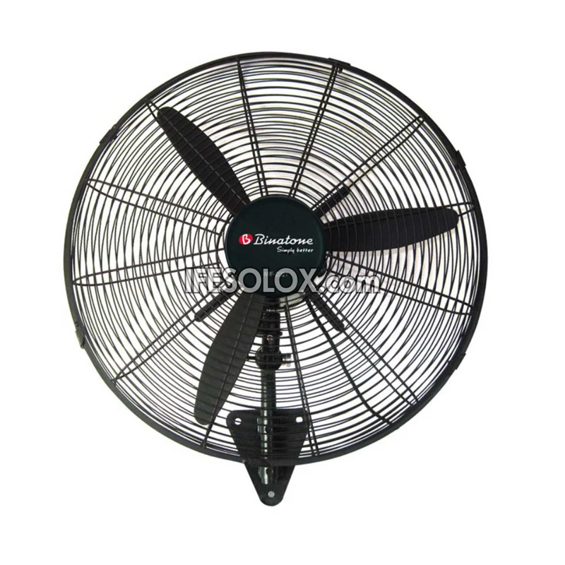 Binatone 20" Heavy Duty Industrial Wall Fan with 3 Speed buttons, 3 Fin Metal Blades (IWF-2021) - Brand New