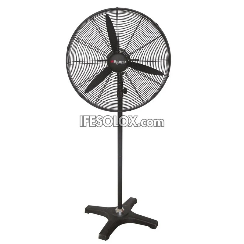 Binatone 26" Heavy Duty Industrial Standing Fan with 3 Speed buttons, 3 Fin Metal Blades (HDF-2620) - Brand New