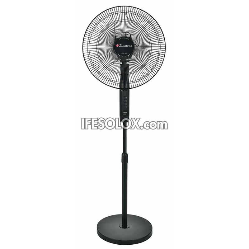 Binatone 16" Standing Fan with 3 Speed buttons, 3 Fin High-Efficiency Fan Blades (A-1691 MK2) - Brand New