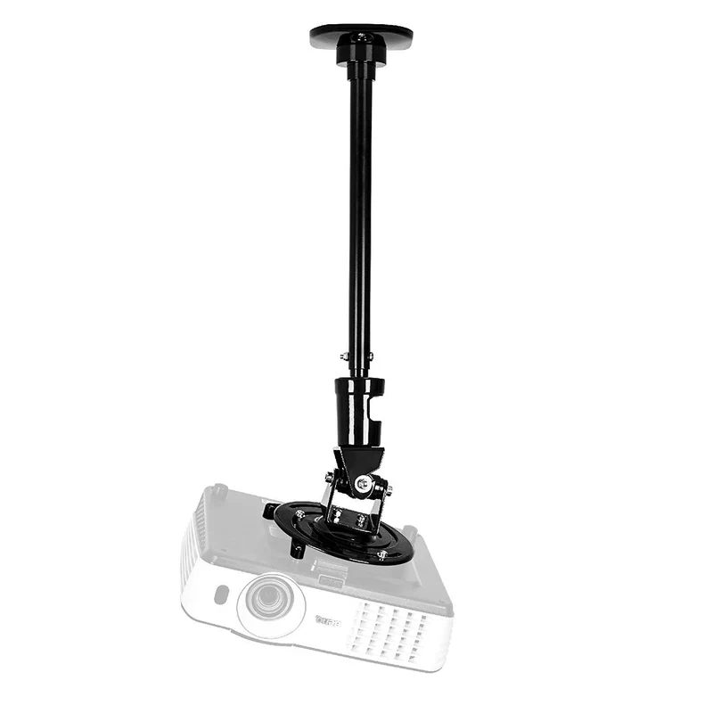 Duronic PB02XL Support pour Vidéoprojecteur Plafond Rotatif 360° Inclinable 180° Pivotant 180° Charge maximale de 10 kg Bras Extensible Idéal pour Home Cinema présentations conférences