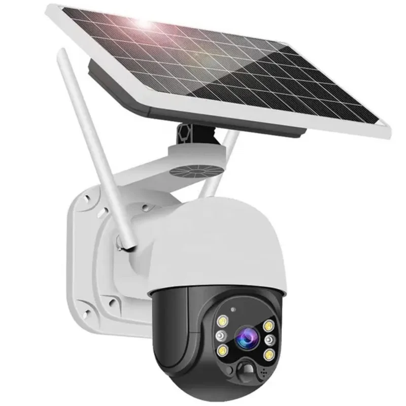 SLX 5MP Solar Outdoor PoE IP Camera with 2-Way Audio, PTZ, WiFi & 4G SIM Support, Motion Detection and Night Vision - Brand New