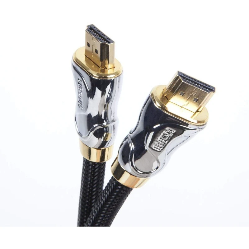 Duronic HDC04 / 1,5 m Câble HDMI dernière génération 2.0 | 1,5 mètre | Tête en métal et connecteurs en plaqué Or 24K | Permet la Transmission Rapide de Signal 3D 4K 2160p | Ethernet