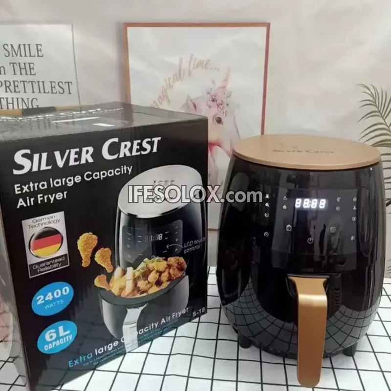 Silver Crest S-18 6Liters Air Fryer with Multi-LED control - Brand New