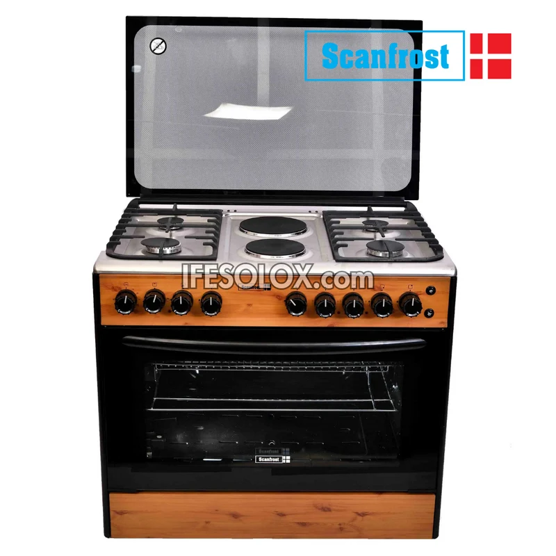 ScanFrost CK9426NE 60x90 (4+2) Electric Oven Gas Cooker with 4 Gas Burners and 2 Electric Plates - Brand New