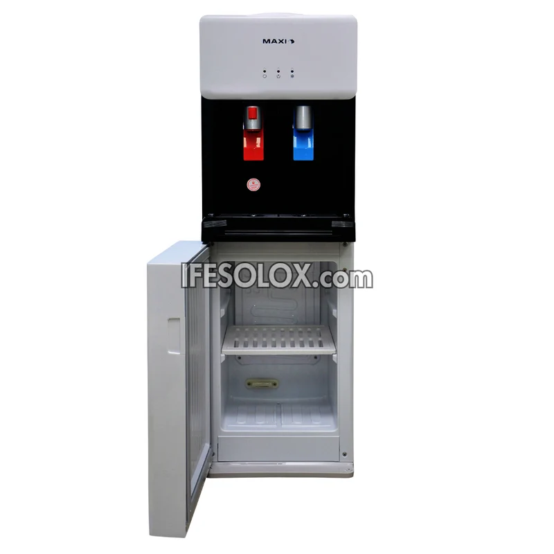 MAXI 1675S-B Water Dispenser with 2 Faucets and Refrigerator - Brand New