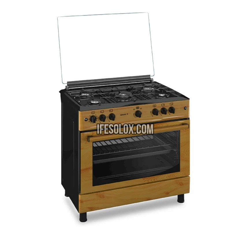MAXI 60x90 Oven Gas Cooker with 5 Gas Burners (IGL WOOD) - Brand New
