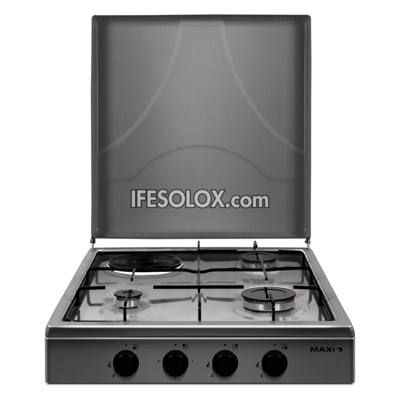 MAXI 411OC Table-Top Gas Cooker with 3 Gas Burners and 1 Electric Plate - Brand New