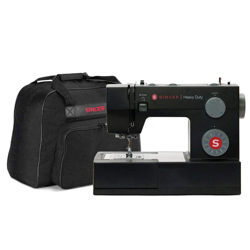 SINGER® Heavy Duty 4432 Black Sewing Machine & Universal Canvas Tote Bundle