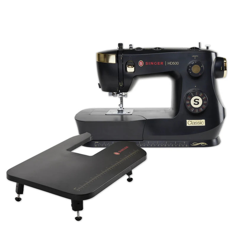 SINGER® HD500 Classic Black Sewing Machine & Extension Table Bundle