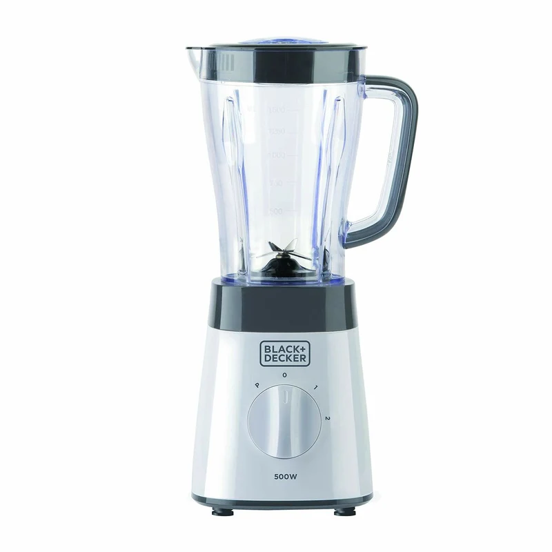 Cup Blender Black & Decker BXJB500E White Transparent 500 W 1,5 L
