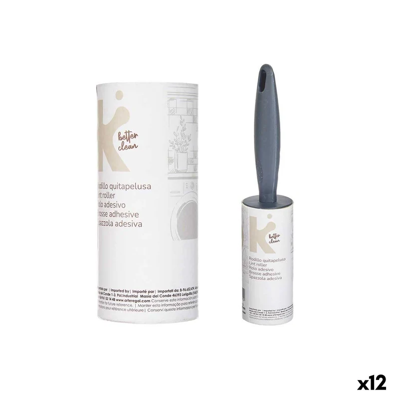 Hair removal brush Grey (12 Units)