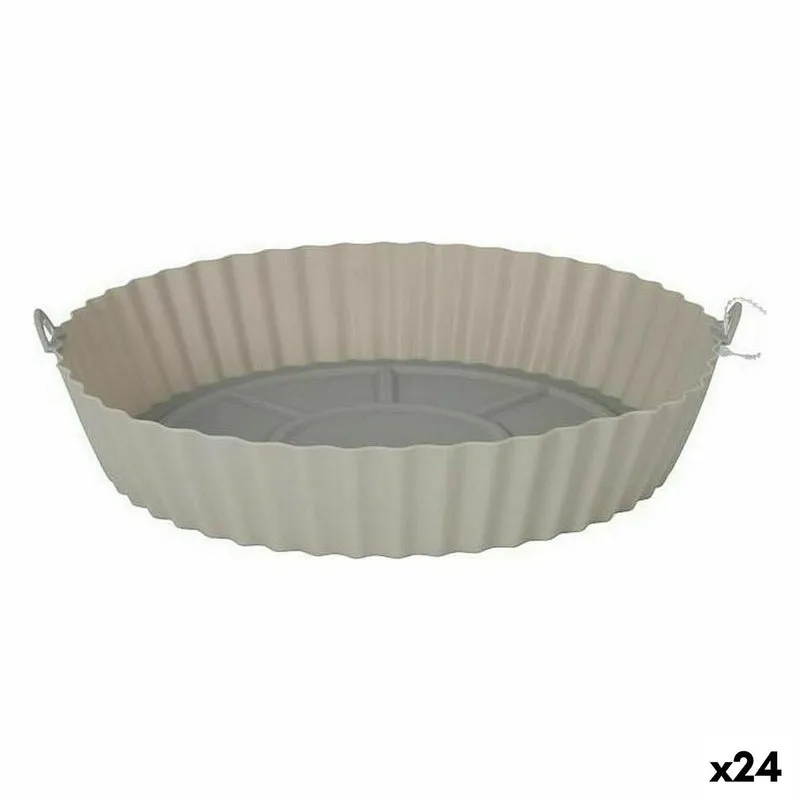 Air Fryer Basket Quttin AIR FRYER Silicone 22 x 22 x 5 cm (24 Units)