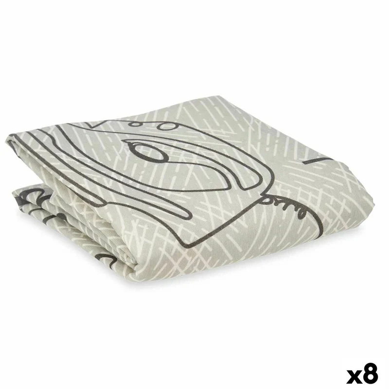 Ironing board cover Kipit Grey 140 x 50 cm 24,5 x 35,3 x 5 cm 27 x 5 x 23 cm 23 x 29 x 5 cm Sheet (8 Units)